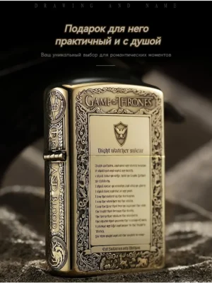 ZT042A Бензиновая зажигалка Zorro Чистая медь Гравировка