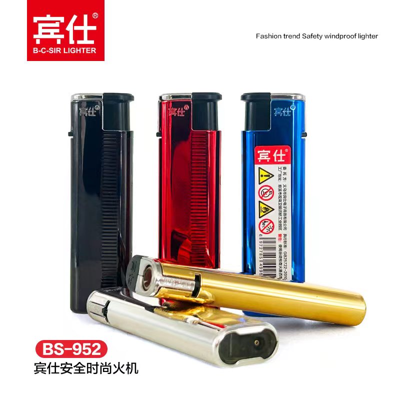 BS952 Ветрозащитная и надувная зажигалка 【Оптовая продажа коробками】 — изображение 3