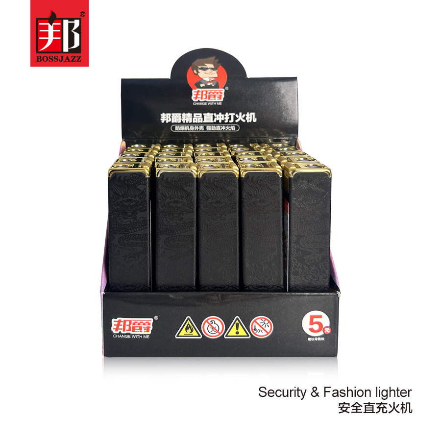 BJ036-2 Зажигалка ветрозащитная с прямым пламенем 【Оптовая продажа коробками】 — изображение 3
