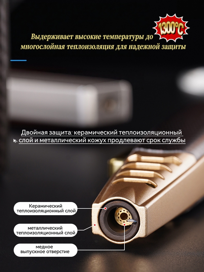 ZC291 Турбо-зажигалка с металлическим корпусом — изображение 4
