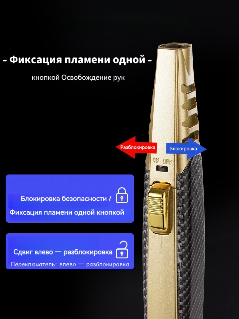ZC291 Турбо-зажигалка с металлическим корпусом — изображение 5
