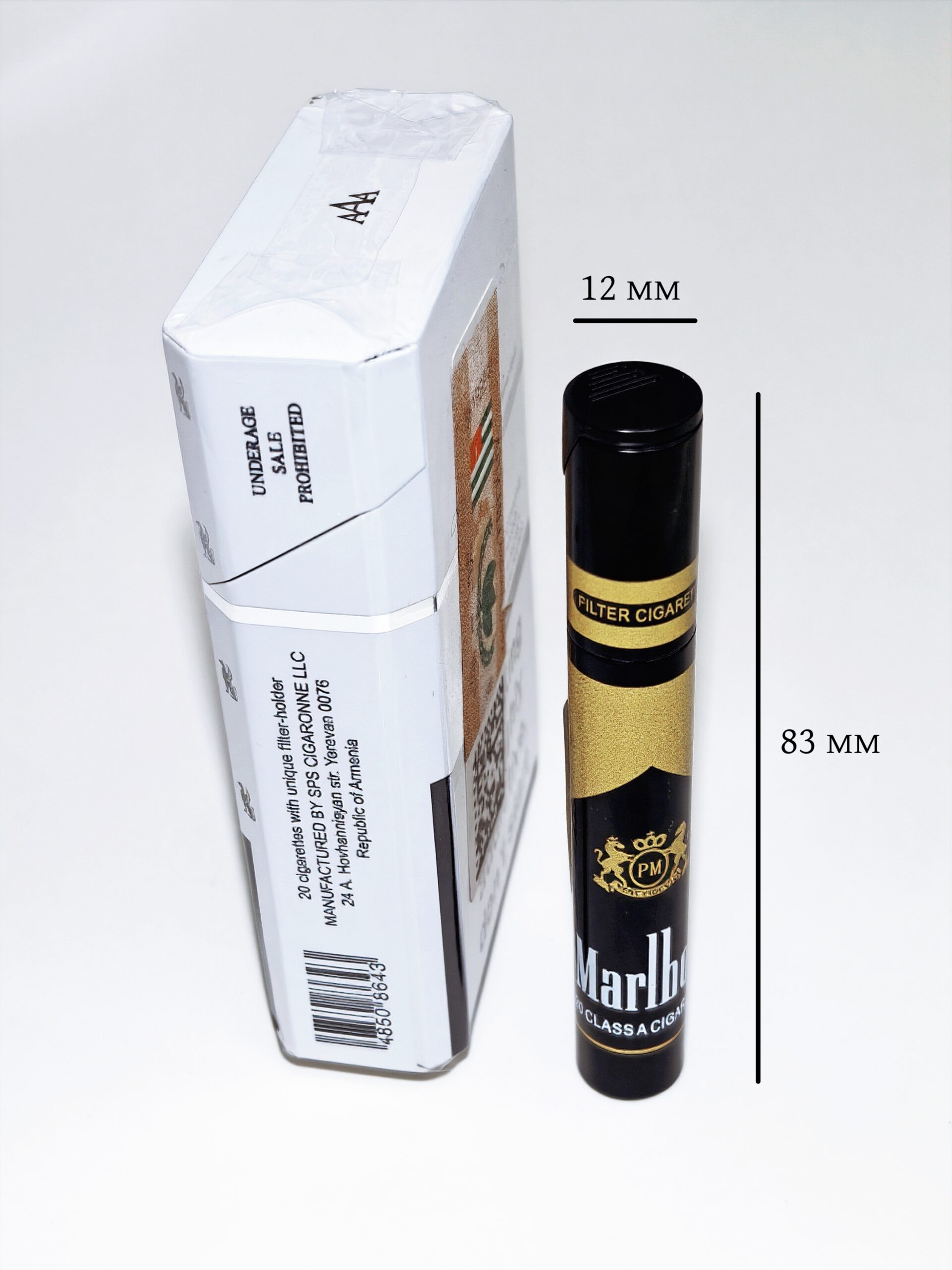ZC836 Зажигалка газовая Marlboro с пьезоподжигом 【Продажа комплектами по 3 цветов】 — изображение 9