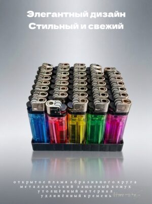 SK307 Утолщённая прозрачная зажигалка с колесиком 【Оптовая продажа коробками】